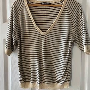 Fillipa K - Stripe Knit - Shortsleeve - Small